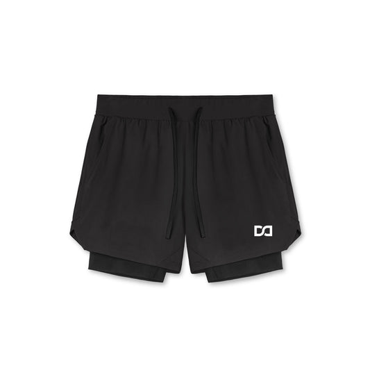 Dual-Layer Athletic Shorts with Towel Loop